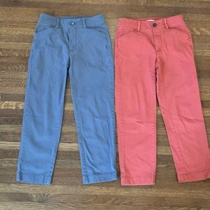 2 pairs straight leg chinos, like new! Loft Outlet 00P